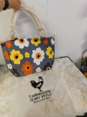 Farmhouse is My Style Home Sweet Home Farm Tote Retro Canvas Tote NEW